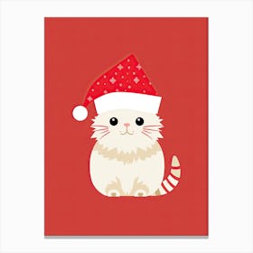 Santa Cat 5 Canvas Print