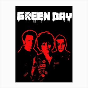 Green Day band music Canvas Print
