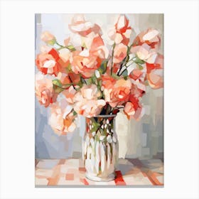 Sweet Pea, Flower Still Life Painting 3 Dreamy Canvas Print