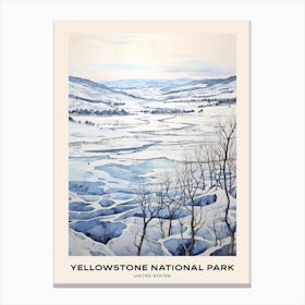 Yellowstone National Park United States 3 Poster Canvas Print