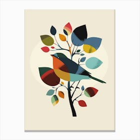 Bird On A Tree 1 Canvas Print