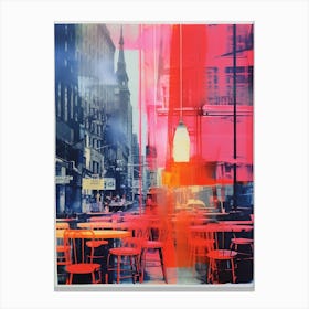 American Diner Colleage Style 2 Canvas Print
