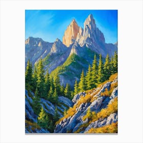 Rocky Mountain Range Canvas Print