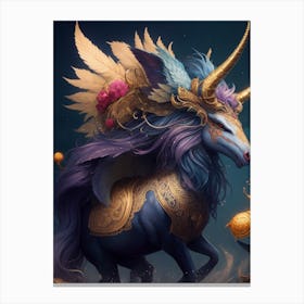 Dreamshaper V7 Illustrate A New Mythical Creature Inspired By 0 Canvas Print