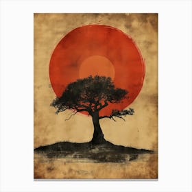 Tree In The Sun Canvas Print