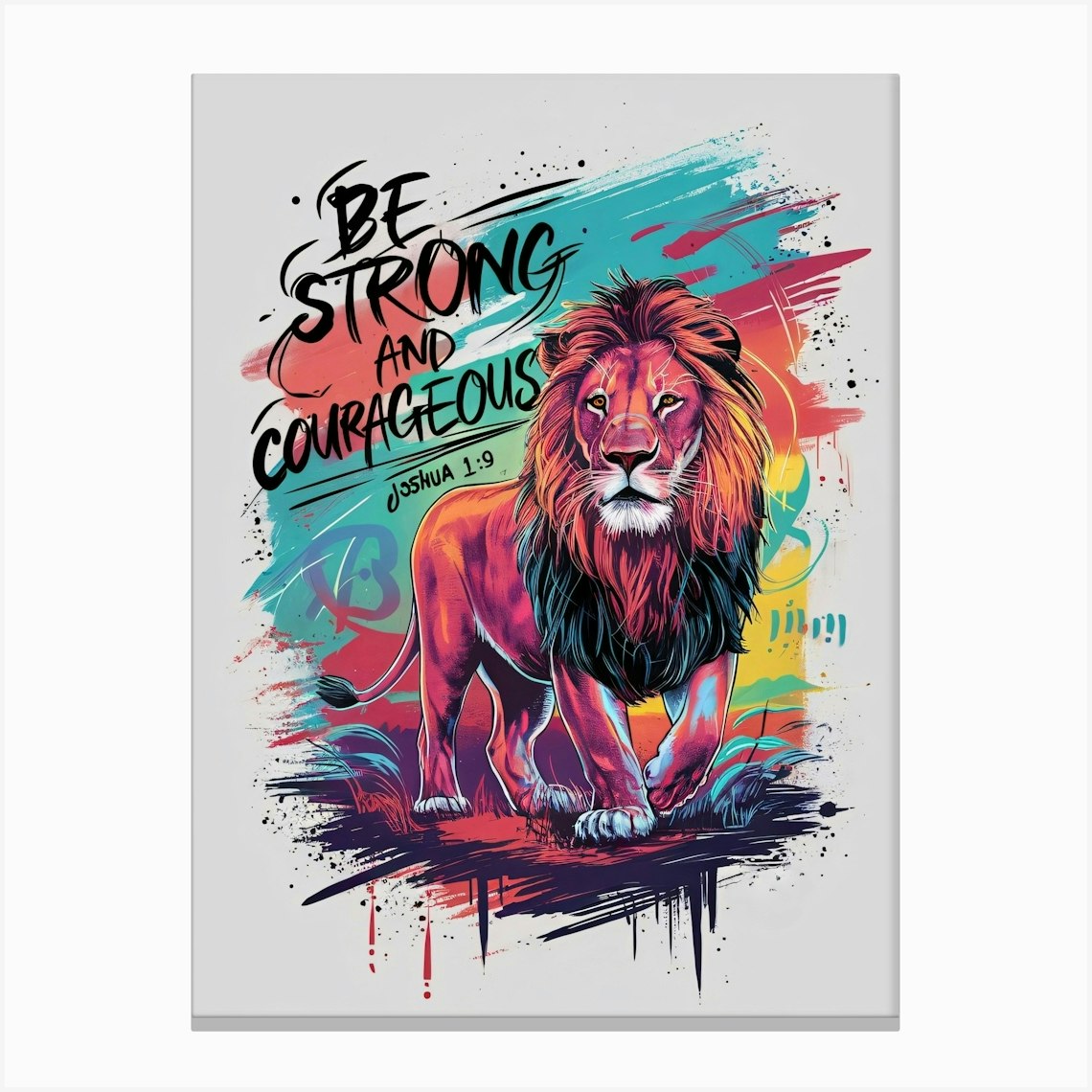 Be Strong and Courageous (HND) {Coasters} Be Strong and Courageous (HND) {Coasters}