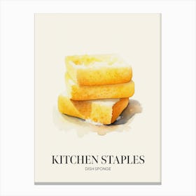 Kitchen Staples Dish Sponge 2 Canvas Print