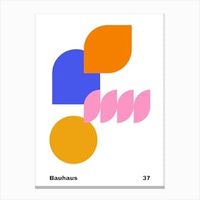 Geometric Bauhaus Poster 37 Canvas Print