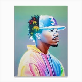 Chance The Rapper Colourful Illustration Canvas Print
