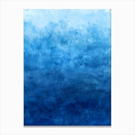 Blue Watercolor Background Canvas Print