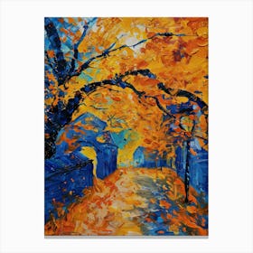 Autumn Street Canvas Print