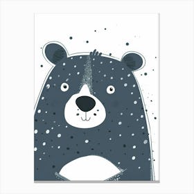 Bear Print 1 Canvas Print