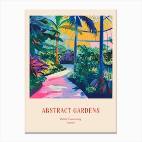 Colourful Gardens Muttart Conservatory Canada 2 Red Poster Canvas Print