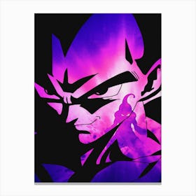 Anime Negative Space ― Buu Vs Vegeta Canvas Print