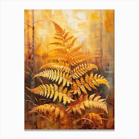 Autumn Fern Painting 4 Canvas Print