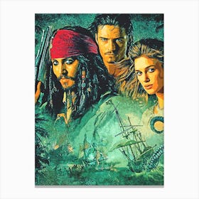 Pirates of the Caribbean 4 Canvas Print