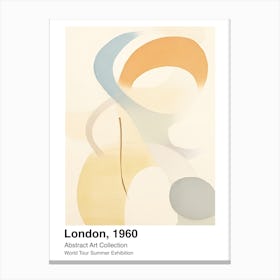 World Tour Exhibition, Abstract Art, London, 1960 9 Canvas Print