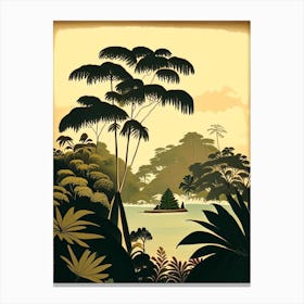 Raja Ampat Indonesia Rousseau Inspired Tropical Destination Canvas Print