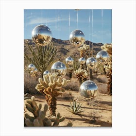 Disco Balls In The Desert Canvas Print