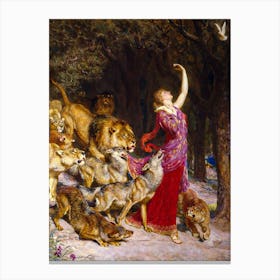 Briton Riviere, R. A. (British, 1840–1920) Aphrodite, 1902 Goddess of Love with Animals, Oil on Canvas Reproduction Canvas Print