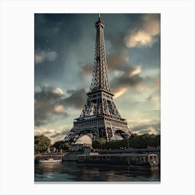 Eiffel Tower Paris France Dominic Davison Style 14 Canvas Print
