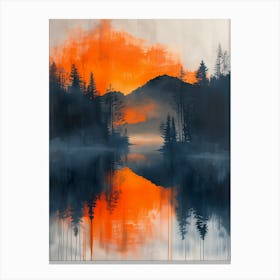 Sunset In The Mountains 4 Canvas Print