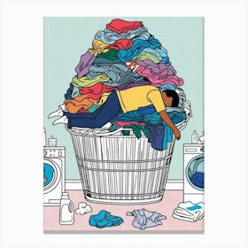 Laundry Basket 7 Canvas Print