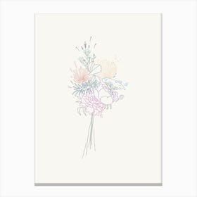 Bouquet Of Flowers Canvas Print