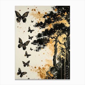 Asian Butterflies Canvas Print