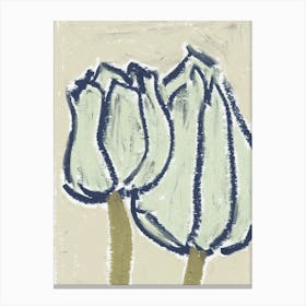 Pastel Tulips Canvas Print