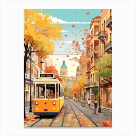 Buenos Aires In Autumn Fall Travel Art 1 Canvas Print