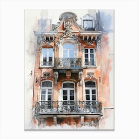 Bruges Europe Travel Architecture 1 Canvas Print