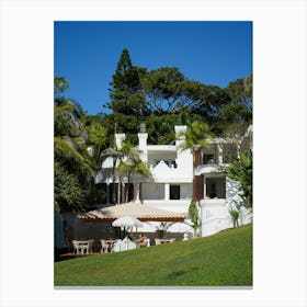 Santa Cruz White Beach House, Burleigh Heads In Gold Coast Canvas Print