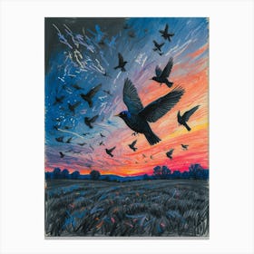 Birds In Flight 2 Canvas Print
