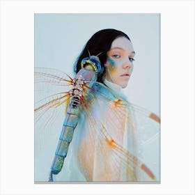 "Woman and Dragonfly Fantasy" Canvas Print