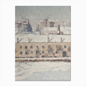A Winter Morning In Stockholm Wall Art Print Canvas Print