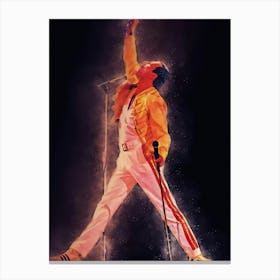 Spirit Of The Golden Boy Freddie Mercury Canvas Print