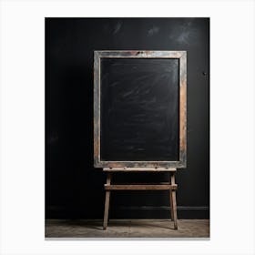 Blackboard Giving The Impression Of Vast Untouched Space Features An Appealing Smudged Texture Th (1) Canvas Print