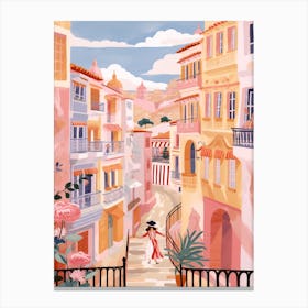 Cartagena Spain 4 Illustration Canvas Print