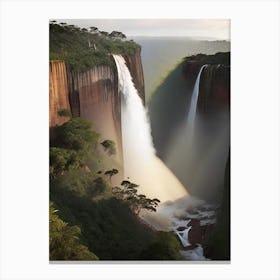 Kalandula Falls, Angola Realistic Photograph (3) Canvas Print