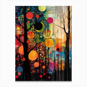 Abstract Tree Painting Canvas Print