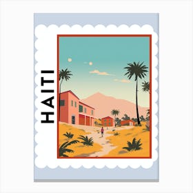 Haiti Travel Stamp Poster Canvas Print