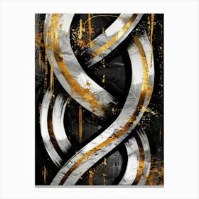 Black And Gold 55 Canvas Print