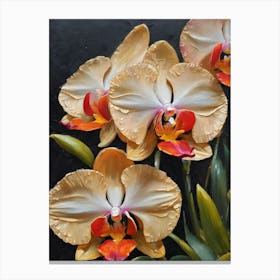 Psychopsis Orchids Oil Painting Canvas Print