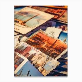 Postage Stamps 3 Canvas Print