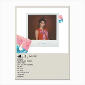 Palette By Iu 2017 Poster Canvas Print