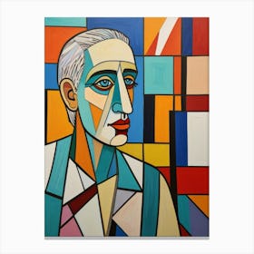 Man With A Square Face Canvas Print