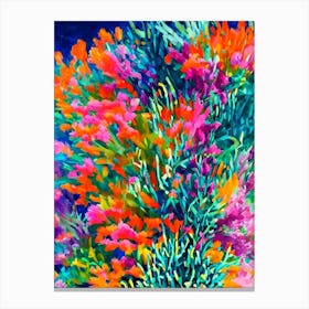 Acropora Nana Vibrant Painting Canvas Print