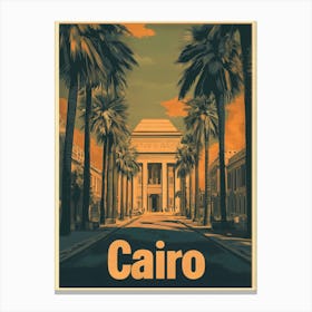 Aihrgdesign A Retro Travel Poster For Cairo Featuring The Gra A26f90b6 F8e6 43a0 9518 6fbe7aec2816 1 Canvas Print