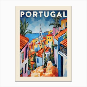 Faro Portugal 8 Fauvist Painting  Travel Poster Canvas Print